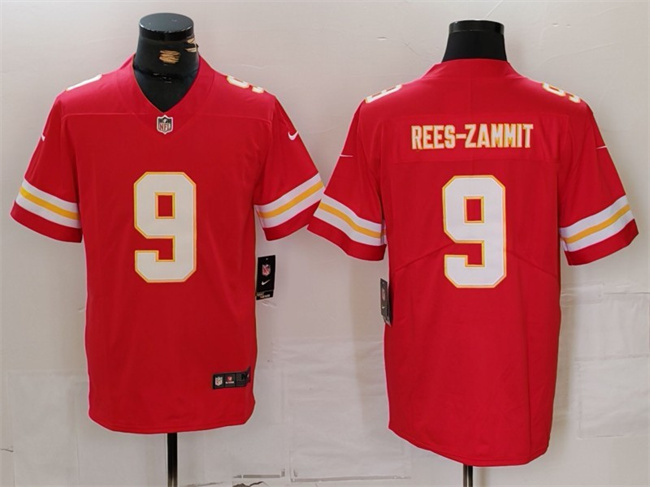 Men’s Kansas City Chiefs #9 Louis Rees-Zammit Red Vapor Untouchable Limited Stitched Jersey